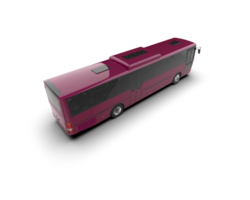 Realistic bus isolated on background. 3d rendering - illustration png