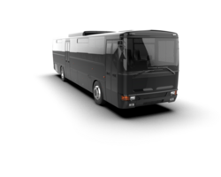 Realistic bus isolated on background. 3d rendering - illustration png