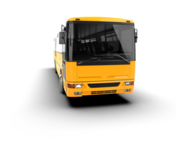 Realistic bus isolated on background. 3d rendering - illustration png