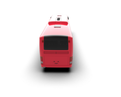 Realistic bus isolated on background. 3d rendering - illustration png