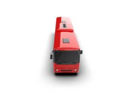 Realistic bus isolated on background. 3d rendering - illustration png