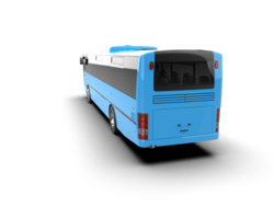 Realistic bus isolated on background. 3d rendering - illustration png