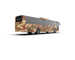 Realistic bus isolated on background. 3d rendering - illustration png