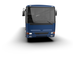 Realistic bus isolated on background. 3d rendering - illustration png