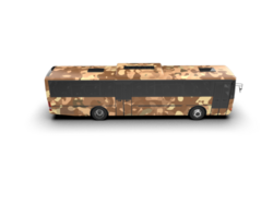 Realistic bus isolated on background. 3d rendering - illustration png