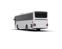 Realistic bus isolated on background. 3d rendering - illustration png