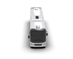 Realistic bus isolated on background. 3d rendering - illustration png
