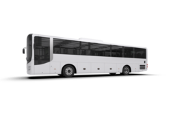 Realistic bus isolated on background. 3d rendering - illustration png