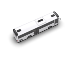 Realistic bus isolated on background. 3d rendering - illustration png