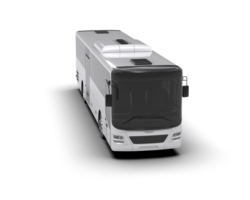 Realistic bus isolated on background. 3d rendering - illustration png