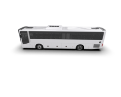 Realistic bus isolated on background. 3d rendering - illustration png