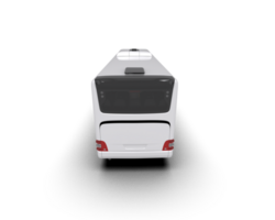 Realistic bus isolated on background. 3d rendering - illustration png