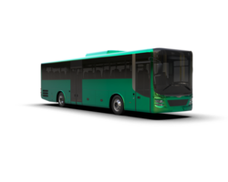 Realistic bus isolated on background. 3d rendering - illustration png