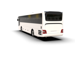 Realistic bus isolated on background. 3d rendering - illustration png