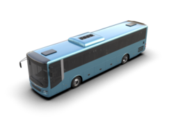 Realistic bus isolated on background. 3d rendering - illustration png