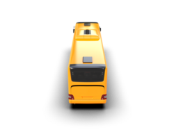 Realistic bus isolated on background. 3d rendering - illustration png