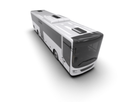 Realistic bus isolated on background. 3d rendering - illustration png