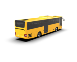 Realistic bus isolated on background. 3d rendering - illustration png