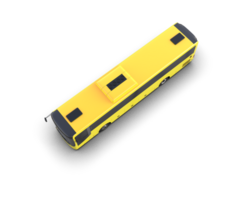 Realistic bus isolated on background. 3d rendering - illustration png