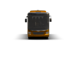 Realistic bus isolated on background. 3d rendering - illustration png