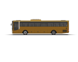 Realistic bus isolated on background. 3d rendering - illustration png