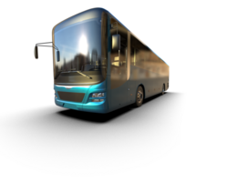 Realistic bus isolated on background. 3d rendering - illustration png