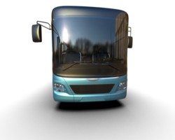 Realistic bus isolated on background. 3d rendering - illustration png