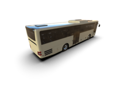 Realistic bus isolated on background. 3d rendering - illustration png