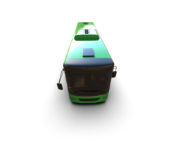 Realistic bus isolated on background. 3d rendering - illustration png