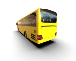Realistic bus isolated on background. 3d rendering - illustration png