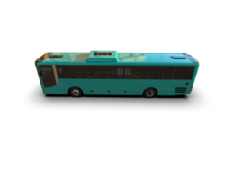 Realistic bus isolated on background. 3d rendering - illustration png