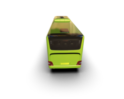 Realistic bus isolated on background. 3d rendering - illustration png