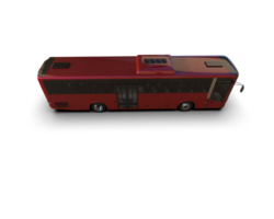Realistic bus isolated on background. 3d rendering - illustration png