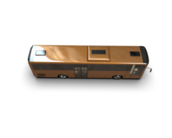 Realistic bus isolated on background. 3d rendering - illustration png