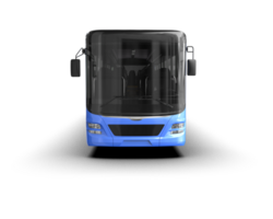 Realistic bus isolated on background. 3d rendering - illustration png
