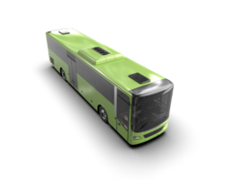 Realistic bus isolated on background. 3d rendering - illustration png