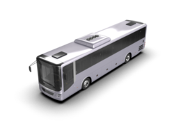 Realistic bus isolated on background. 3d rendering - illustration png