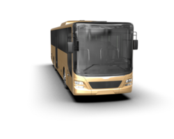 Realistic bus isolated on background. 3d rendering - illustration png