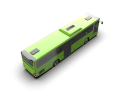Realistic bus isolated on background. 3d rendering - illustration png