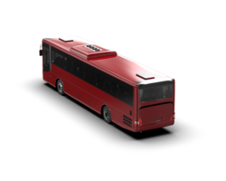Realistic bus isolated on background. 3d rendering - illustration png