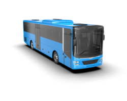 Realistic bus isolated on background. 3d rendering - illustration png