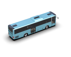 Realistic bus isolated on background. 3d rendering - illustration png