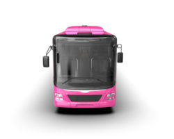 Realistic bus isolated on background. 3d rendering - illustration png