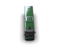 Realistic bus isolated on background. 3d rendering - illustration png