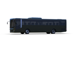 Realistic bus isolated on background. 3d rendering - illustration png
