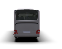 Realistic bus isolated on background. 3d rendering - illustration png