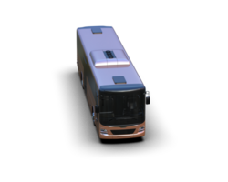 Realistic bus isolated on background. 3d rendering - illustration png