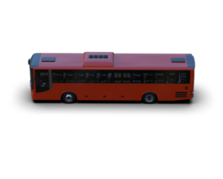 Realistic bus isolated on background. 3d rendering - illustration png