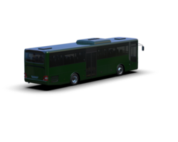 Realistic bus isolated on background. 3d rendering - illustration png