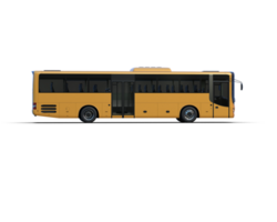Realistic bus isolated on background. 3d rendering - illustration png